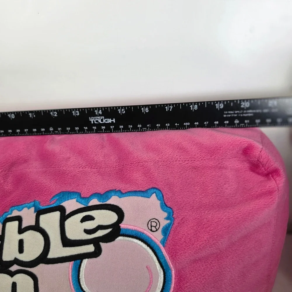 Bubble Yum Plush Pillow Pink Original Bubble Gum Vintage Style Candy Decor 21in